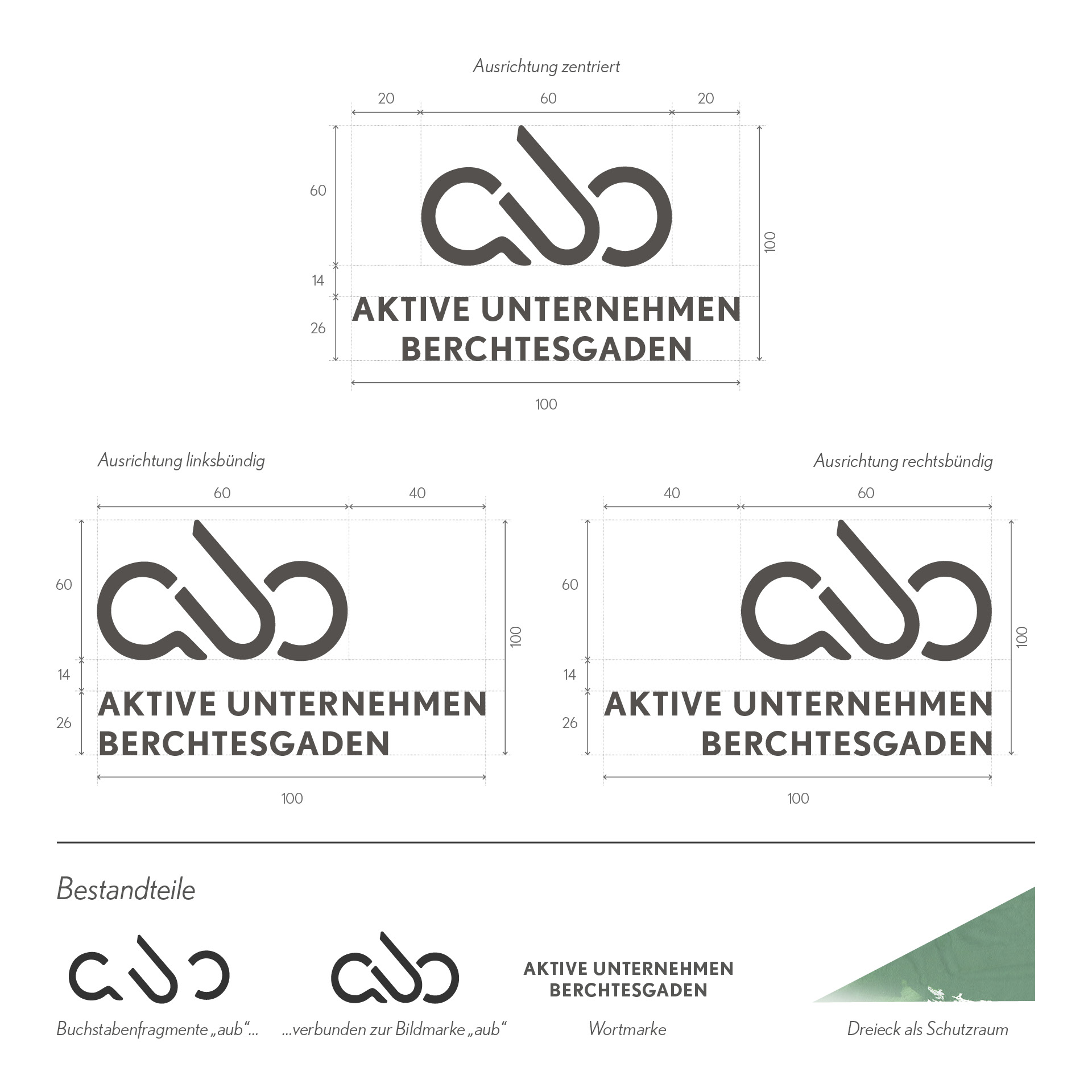 Aktive Unternehmen Berchtesgaden Corporate Design