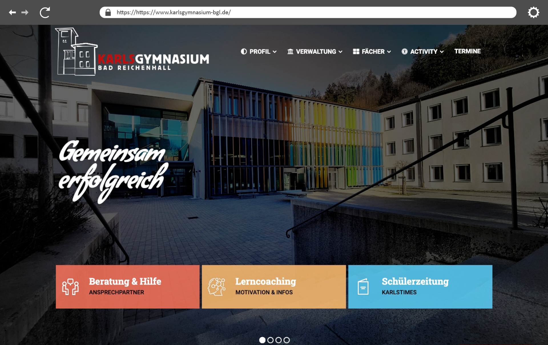 Website Karlsgymnasium